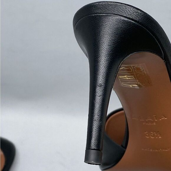 Alaia Oeillets Grommet Leather Mules size 36.5 - Picture 12 of 16